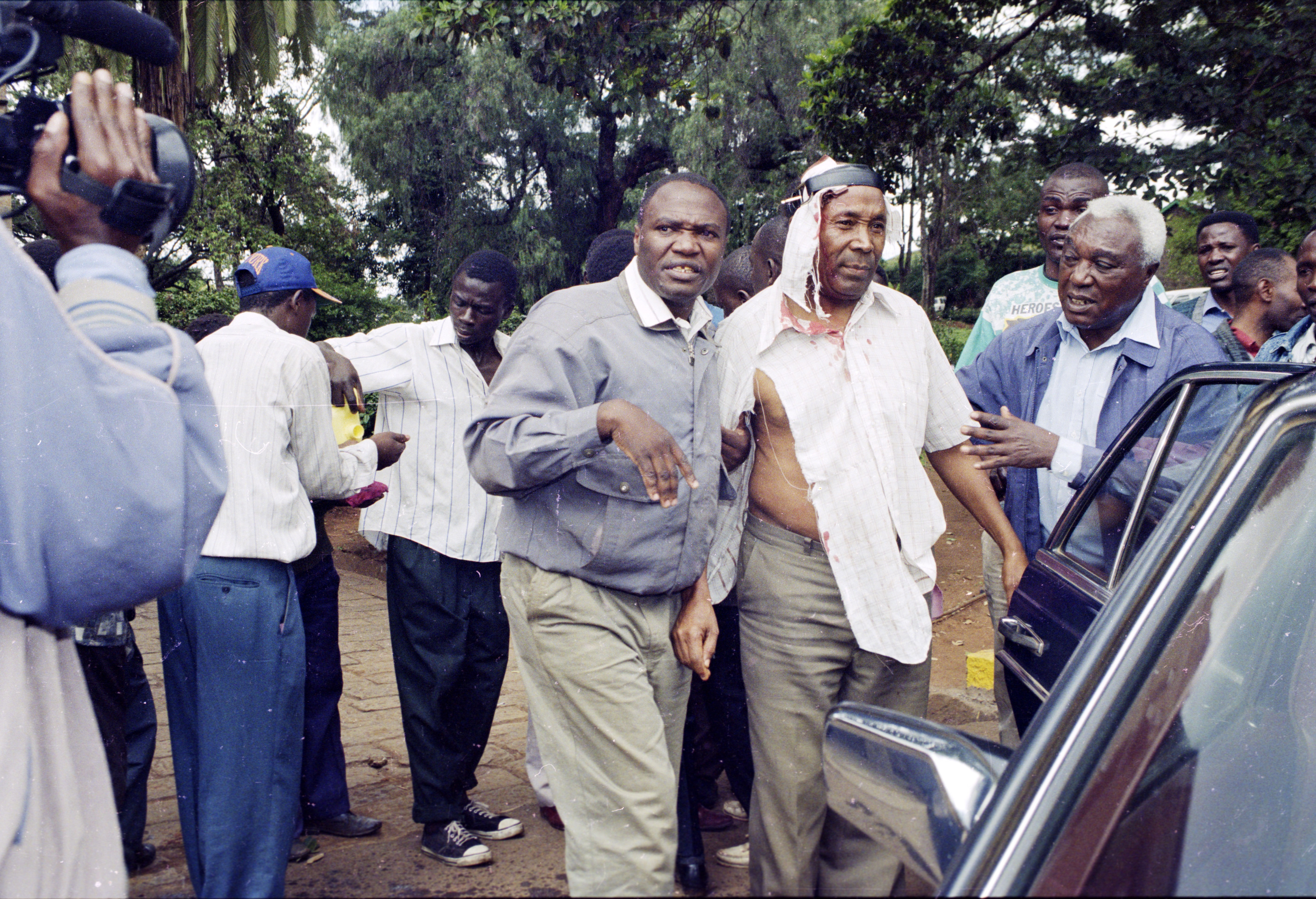 Riots in Nairobi multi part system clamour - police stormed into Nairobi Cathedral Uhuru Highway 1997