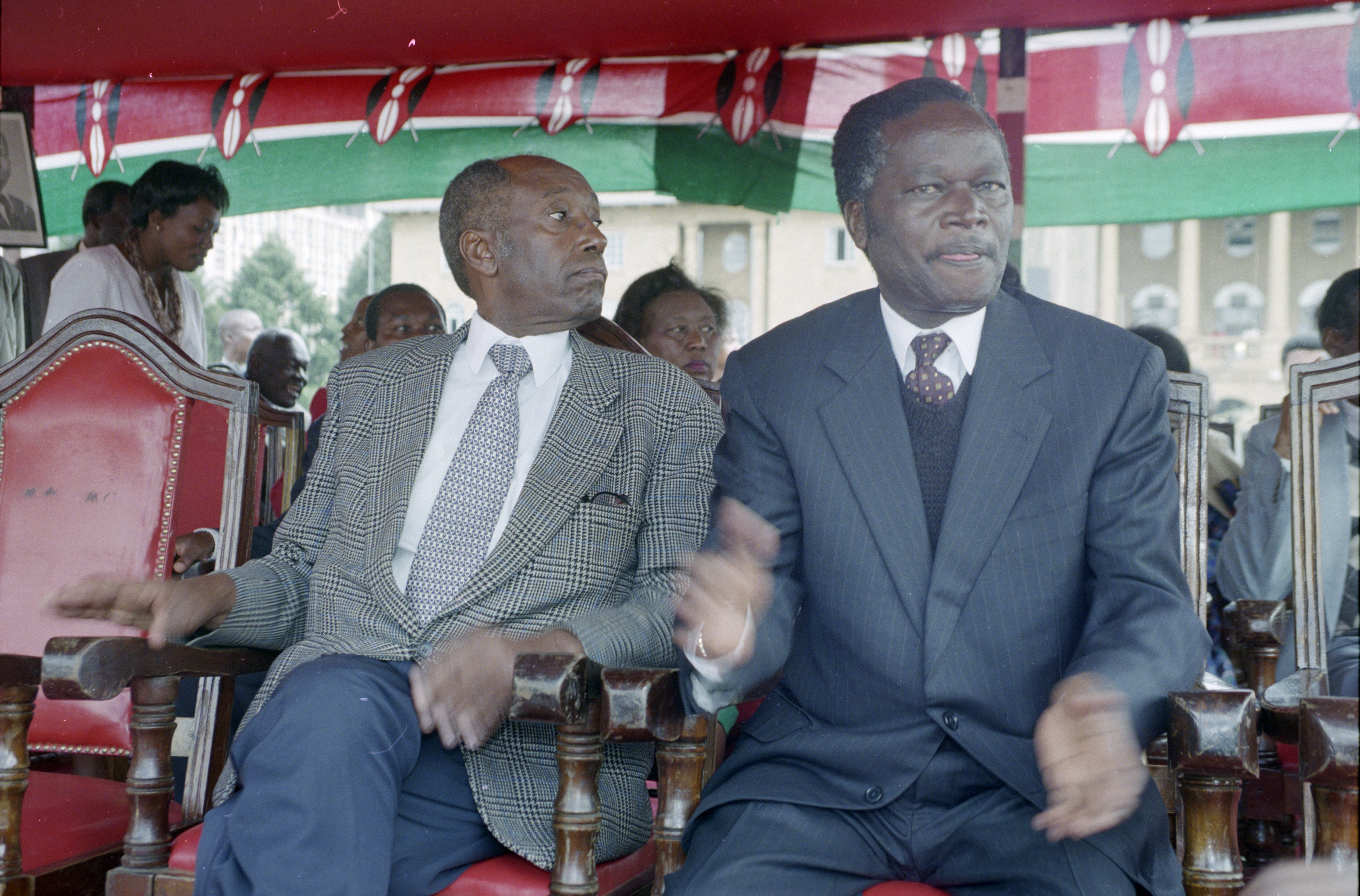First Independant Party of Kenya Henchmen.Moi, Kamotho Saitoti Raila Ondinga