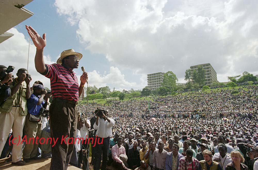Kenya Multi PartyRally 1997 Kenneth Matiba